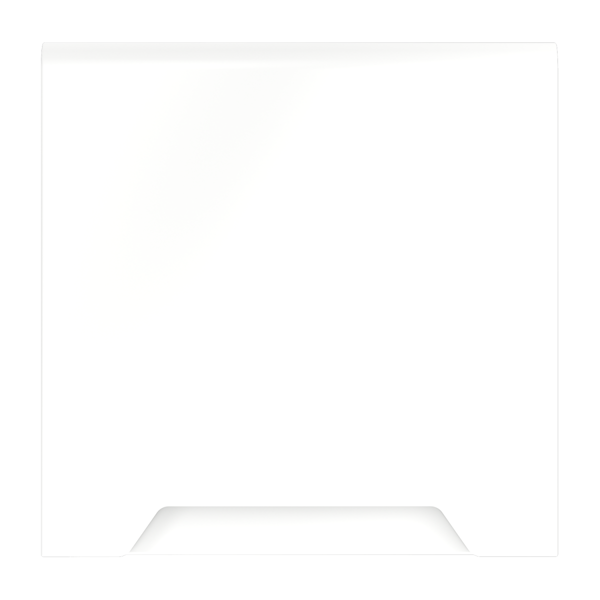 Накладка для розетки с заземлением, защитными шторками и крышкой Voltum S70 (белый матовый) VLS000802