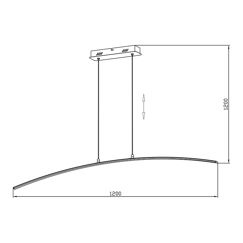 Подвесная люстра светодиодная Zumaline PISTA L99832-1