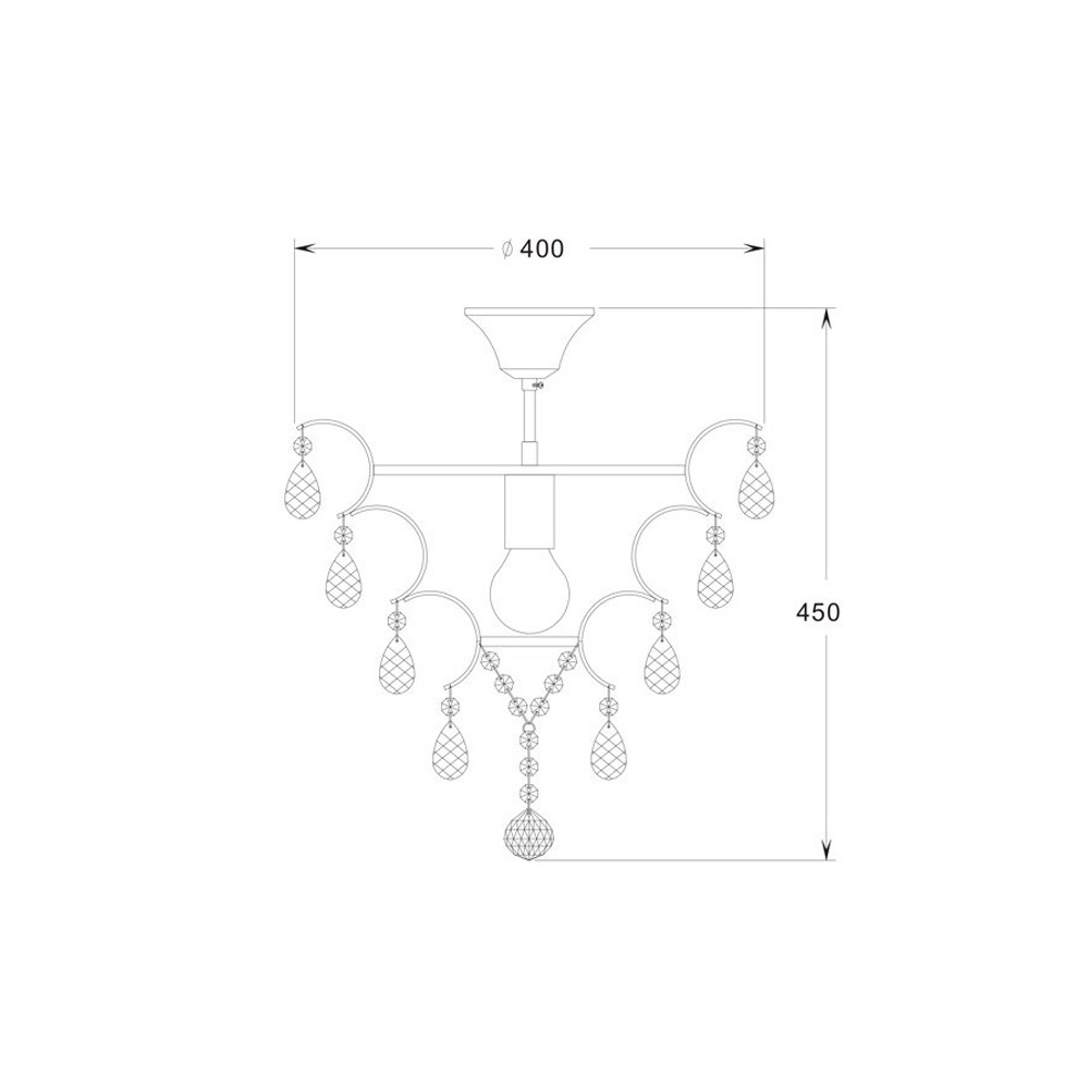 Потолочная люстра Zumaline FUSION RLX93410-1