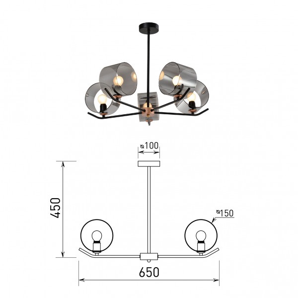 Потолочная люстра Rivoli Eurydice 3133-305 Б0054987