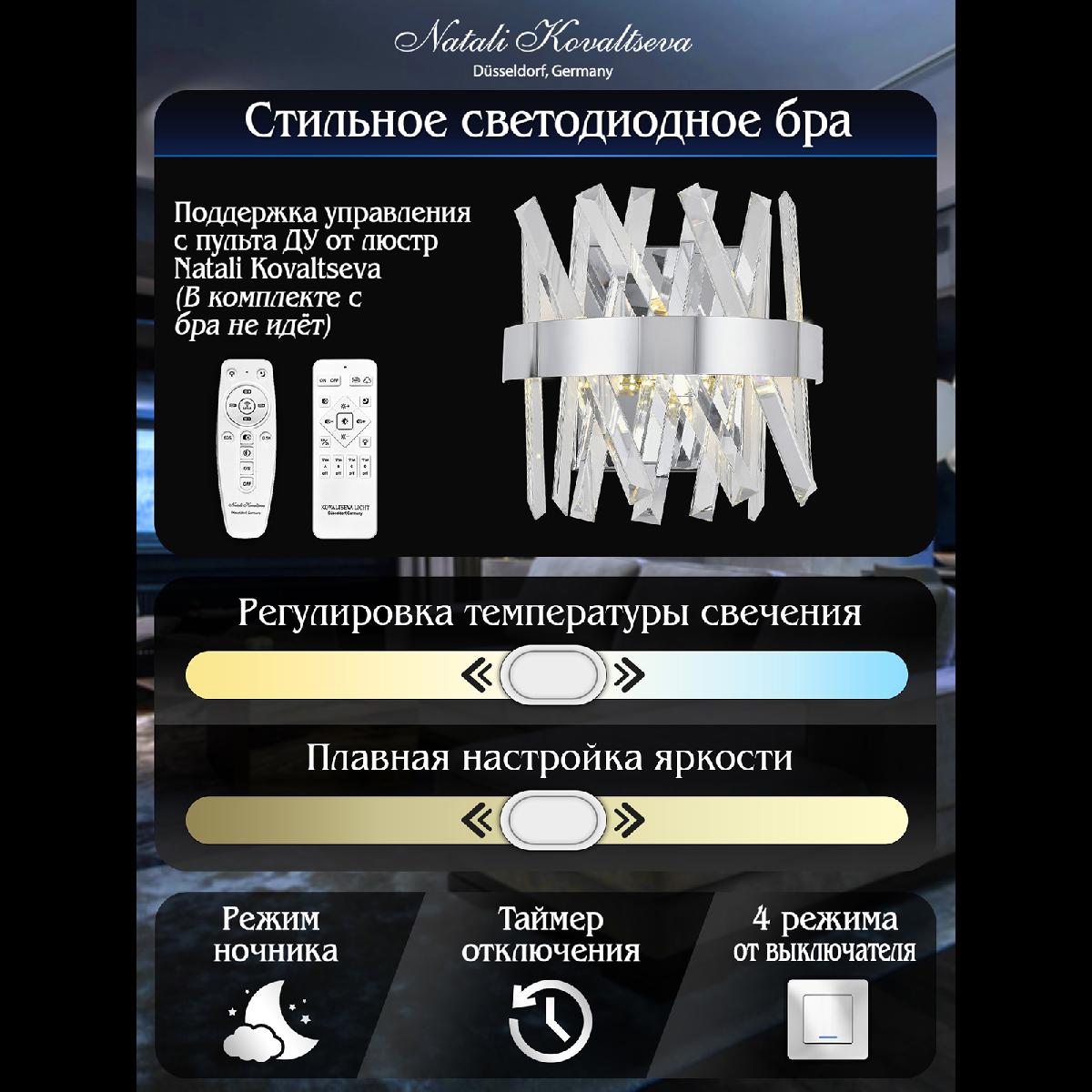 Настенный светильник Natali Kovaltseva Tiziano LED LAMPS 81114/1W