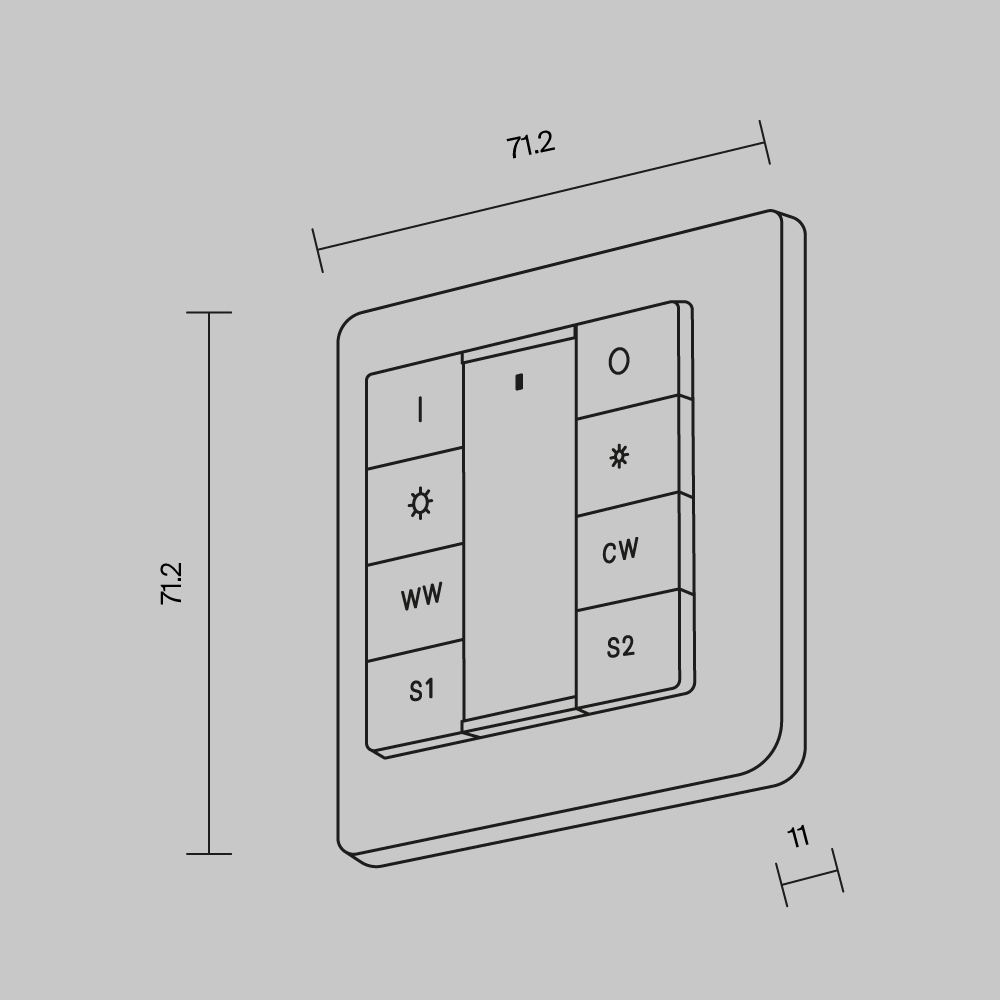 Панель управления Maytoni Lighting control 721053