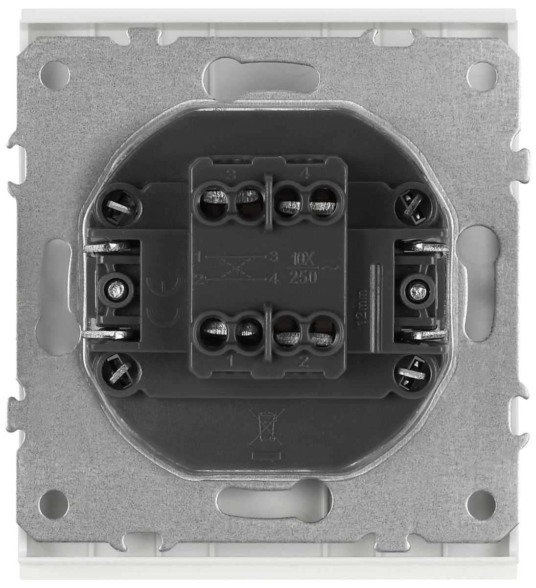 Переключатель ЭРА Arktik 16-1108-01 перекрёстный 10АХ-250В белый Б0070384