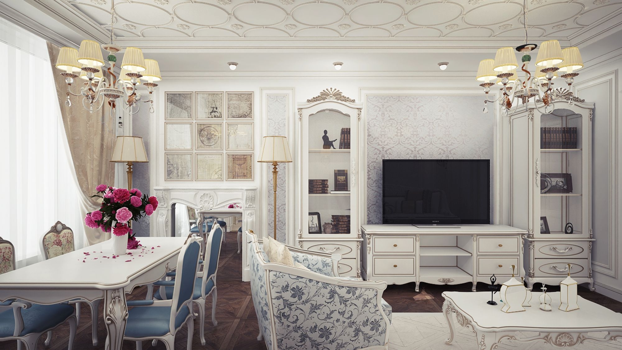 Подвесная люстра Maytoni Elina ARM222-06-G в Москве