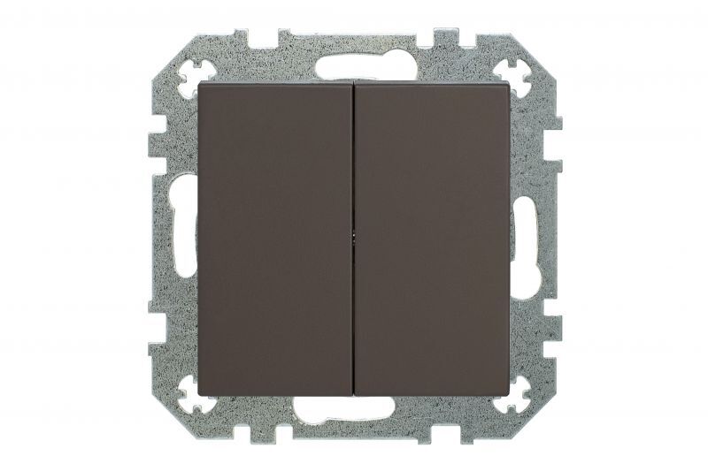 Выключатель двухклавишный Liregus Retro 29-007