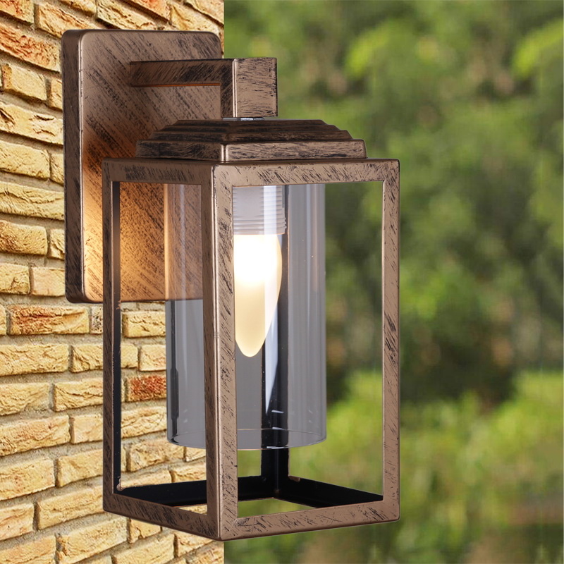 Уличный настенный светильник Reluce 08289-9.2-001U BKG