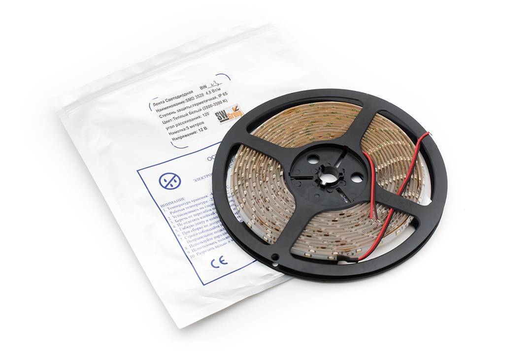 Светодиодная лента SWG SWG360-12-4.8-WW-65 000048