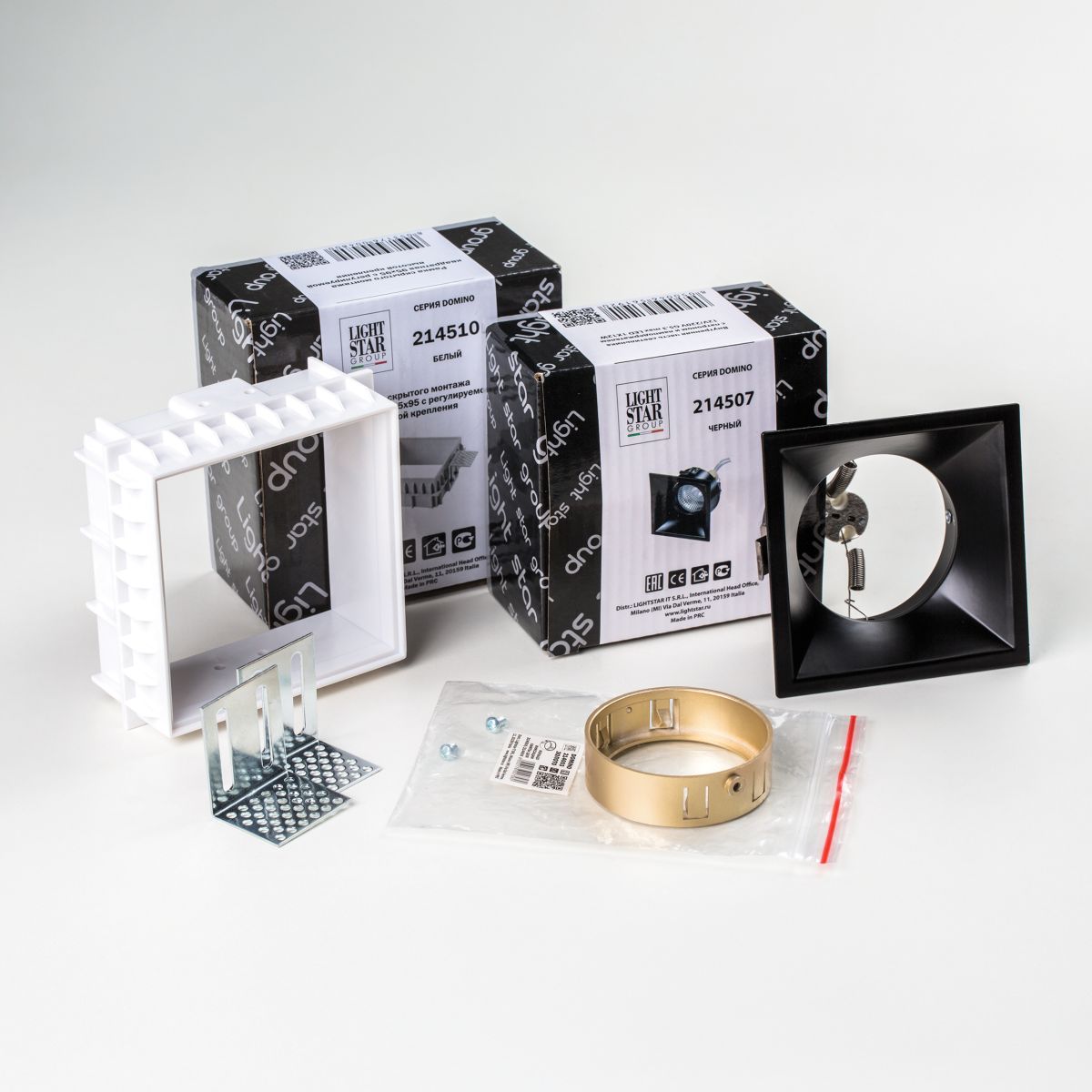 Встраиваемый светильник Lightstar Domino (214510+214507+214003) G214507GMOD