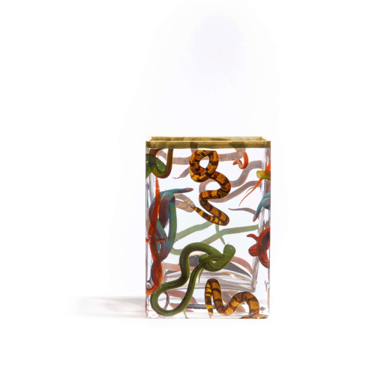 Ваза Snakes Small Seletti Toiletpaper Glass Vase 14121