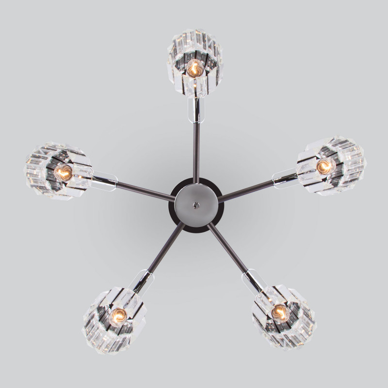 Люстра на штанге Eurosvet 70090/5 графит Smart a045141