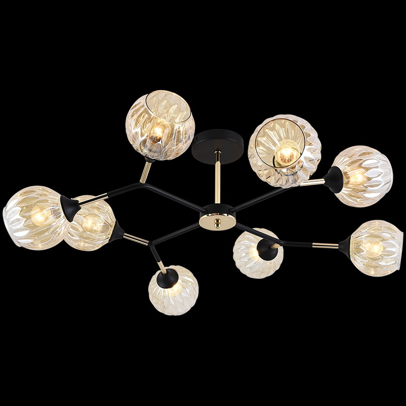 Люстра на штанге Reluce 01358-0.3-08 BK+FGD