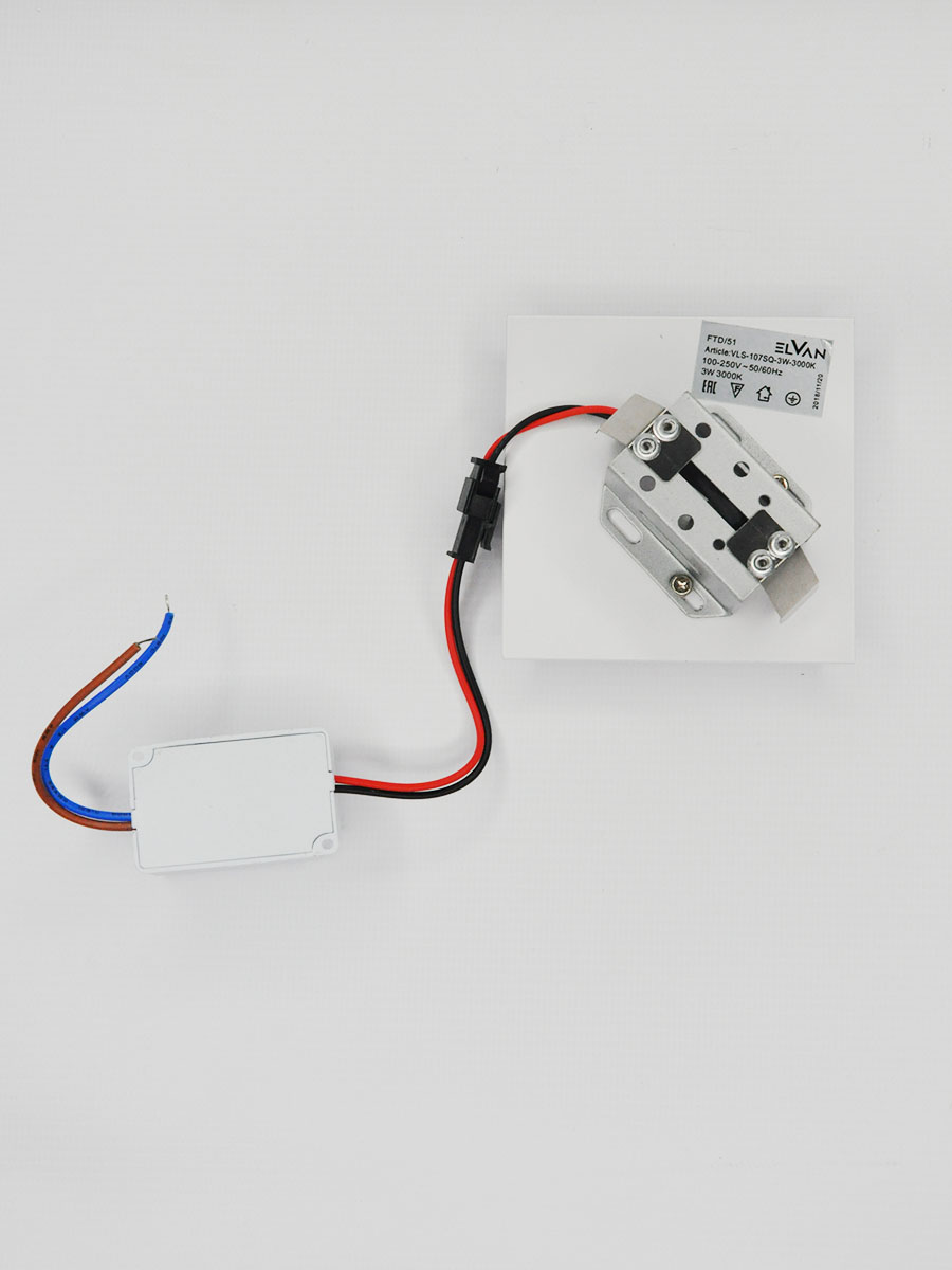 Светильник для подсветки лестниц Elvan VLS-107SQ-3W- WW-Wh