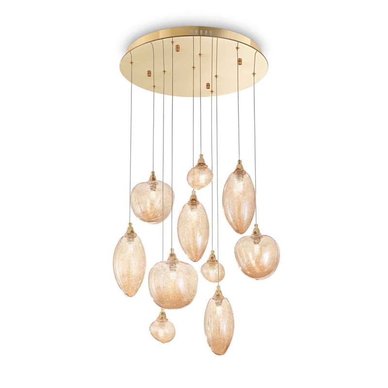 Подвесная люстра Ideal Lux Baco SP10 Ottone 199801