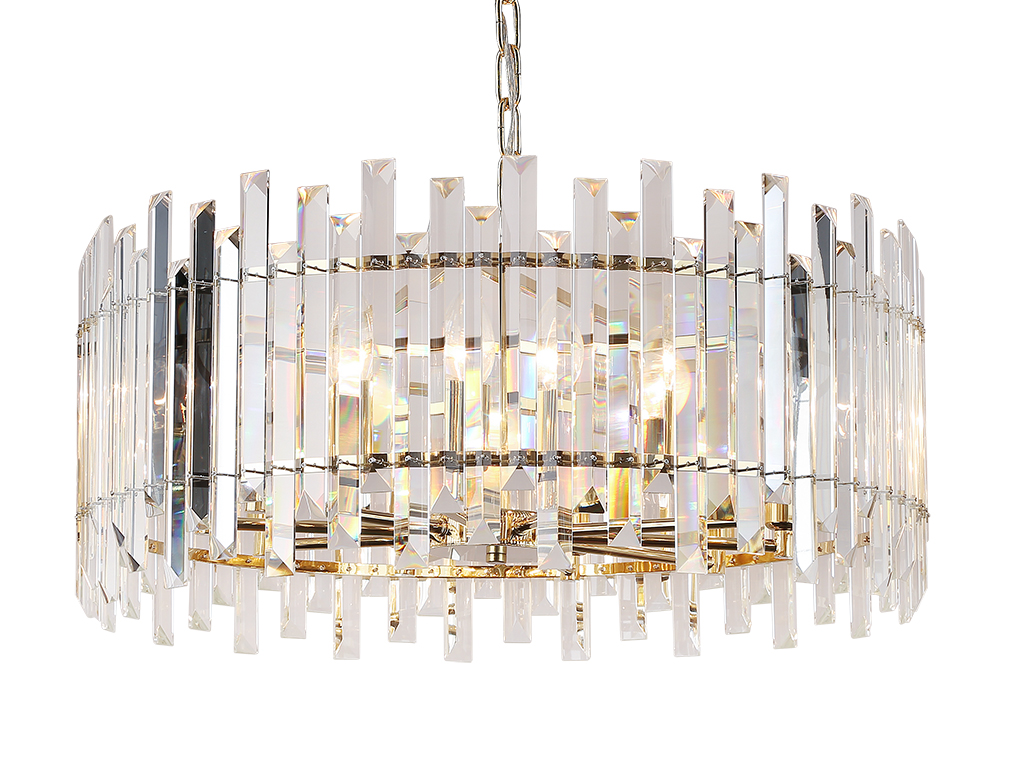 Подвесная люстра неоклассика Newport Alessia 8510/C gold М0070396