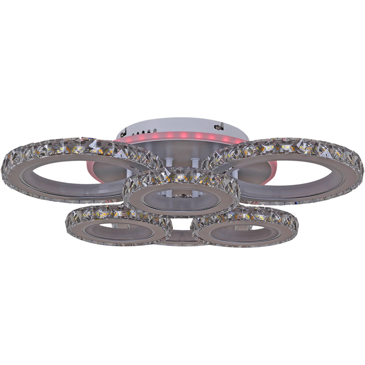 Потолочная люстра Reluce 03900-0.3-3+3B WH+CR (RGB)