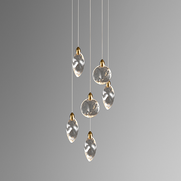 Подвесной светильник Delight Collection Colvin MT9176-6H titanium gold