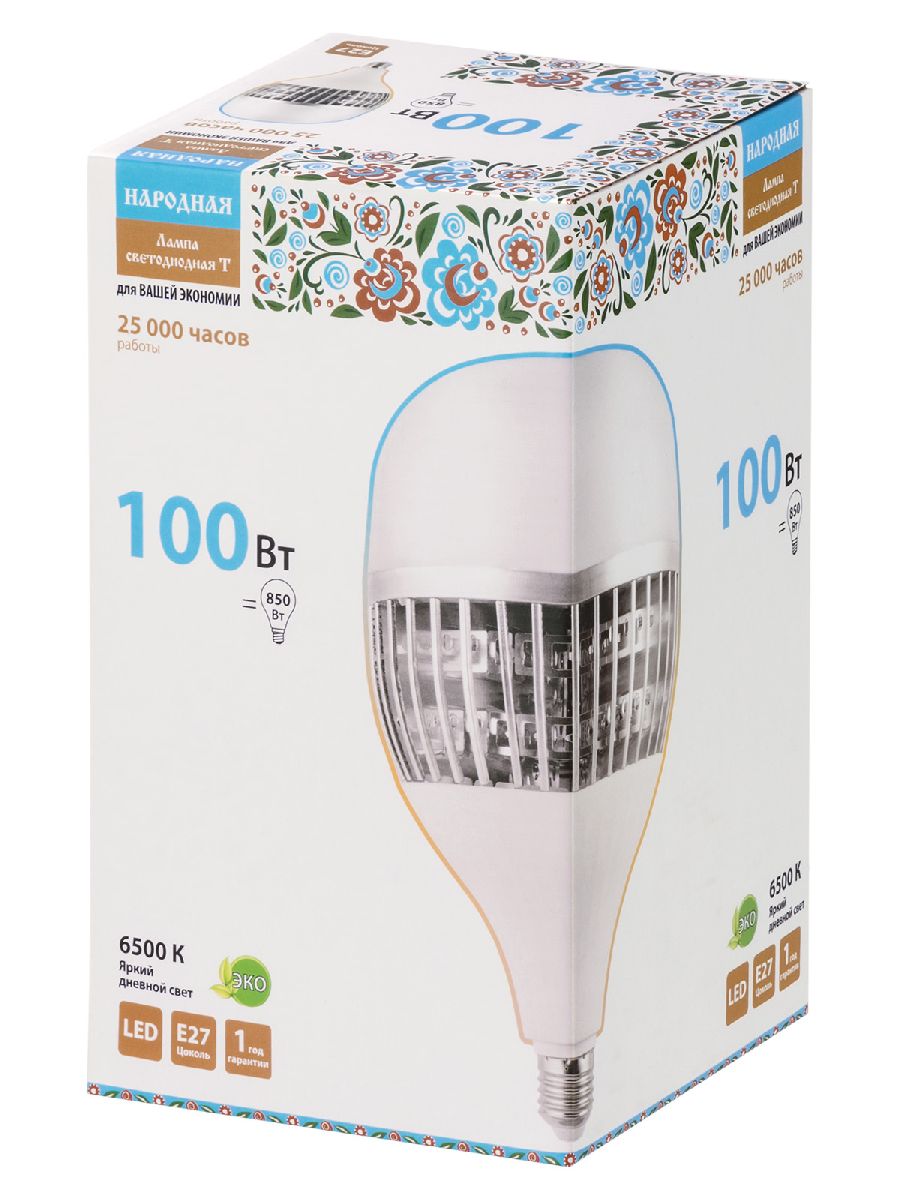 Лампа светодиодная TDM Electric Народная E27 100W 6500K матовая SQ0340-1588