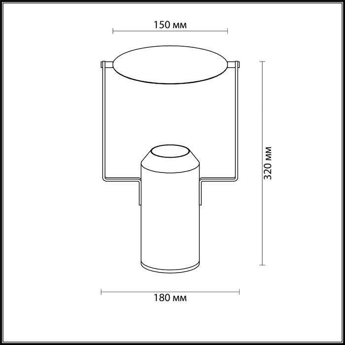 Настольная лампа Odeon Light Tram 4077/12TL