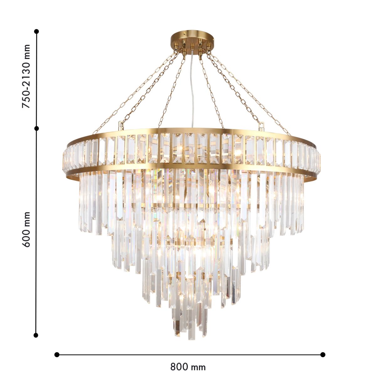 Подвесная люстра Favourite Preston 4732-19P