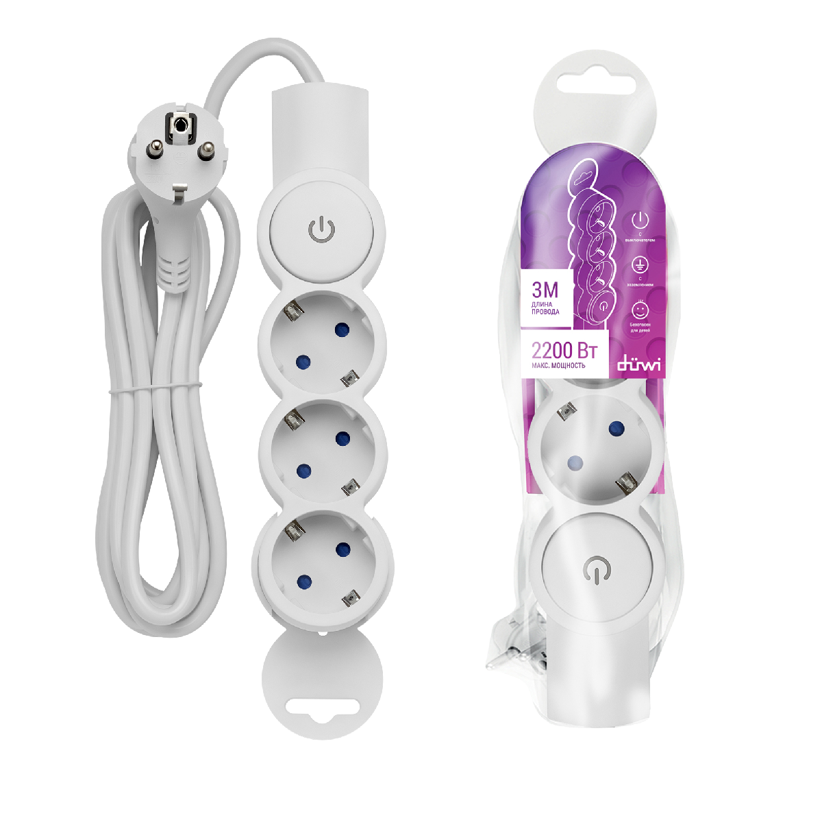 Удлинитель бытовой Duwi 32008 3