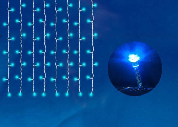 Светодиодная гирлянда (07942) Uniel занавес 220V синий ULD-C2030-240/DTA BLUE IP20