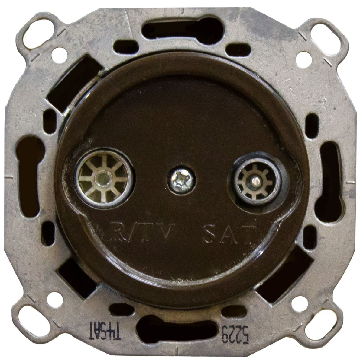 Розетка TV/R-SAT проходная Bironi Шедель B3-304-22