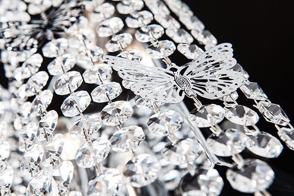 Настенный светильник Eurosvet 10015/2 хром/прозрачный хрусталь Strotskis