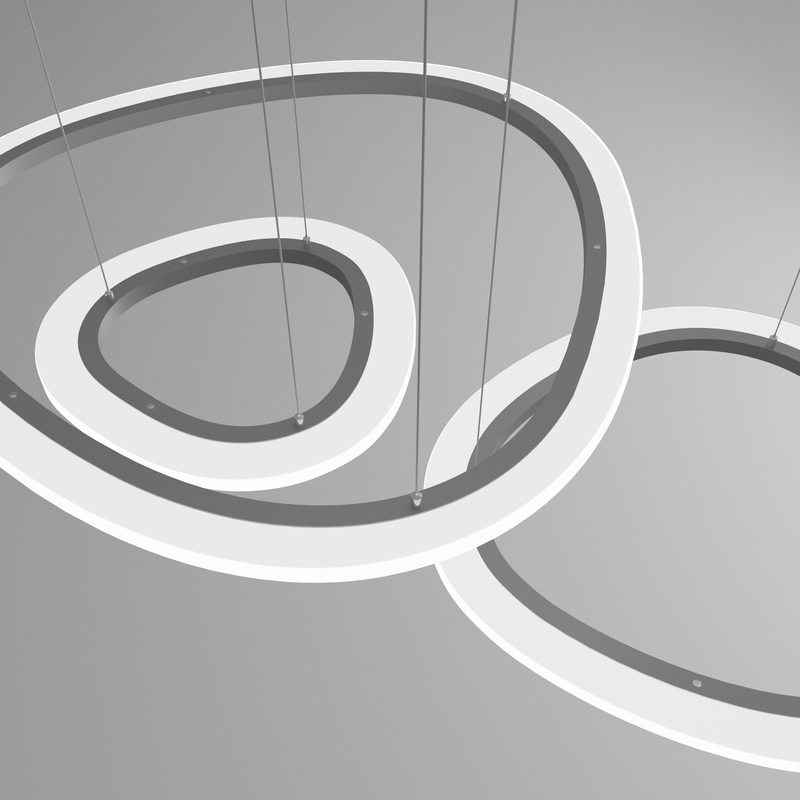 Подвесной светильник Eurosvet Leggero 90230/3 серебро