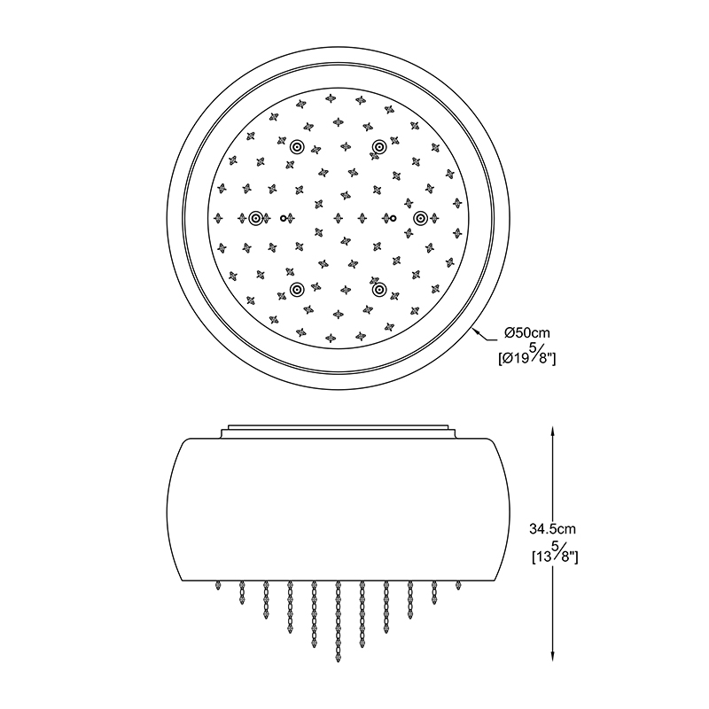 Потолочная люстра Zumaline VISTA C0076-06K-F4GQ