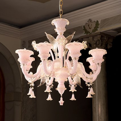 Подвесная люстра Ideal Lux Antonietta SP8 Rosa 137278