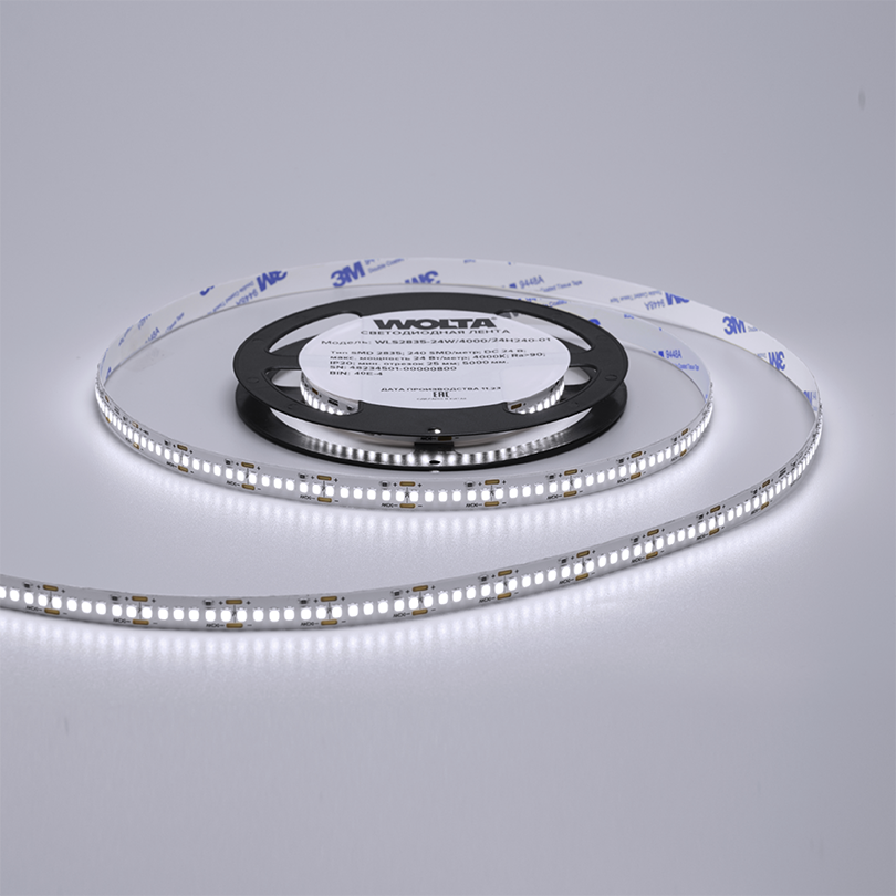Светодиодная лента Wolta WLS2835-24W/6500/24H240-01