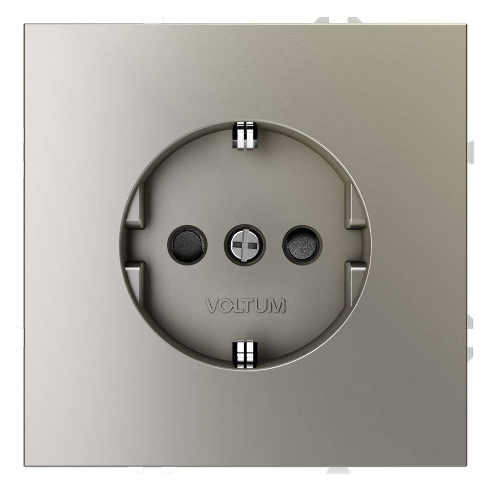 Розетка со шторками Voltum S70 VLS040204 (шелк)