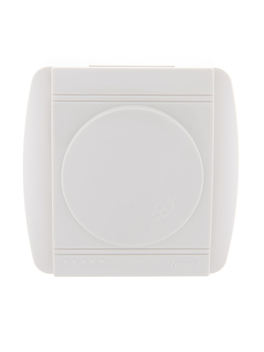 Розетка с/з с крышкой Lezard Demet 711-0200-123