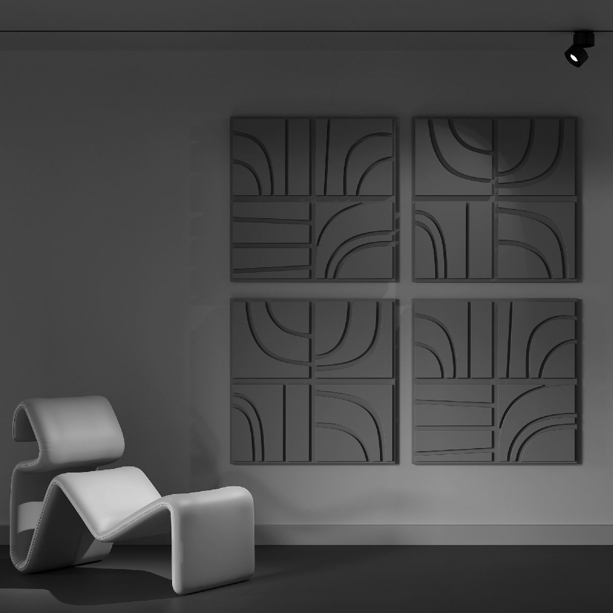 Трековый светильник Maytoni Technical Yin TR084-1-15W3K-B