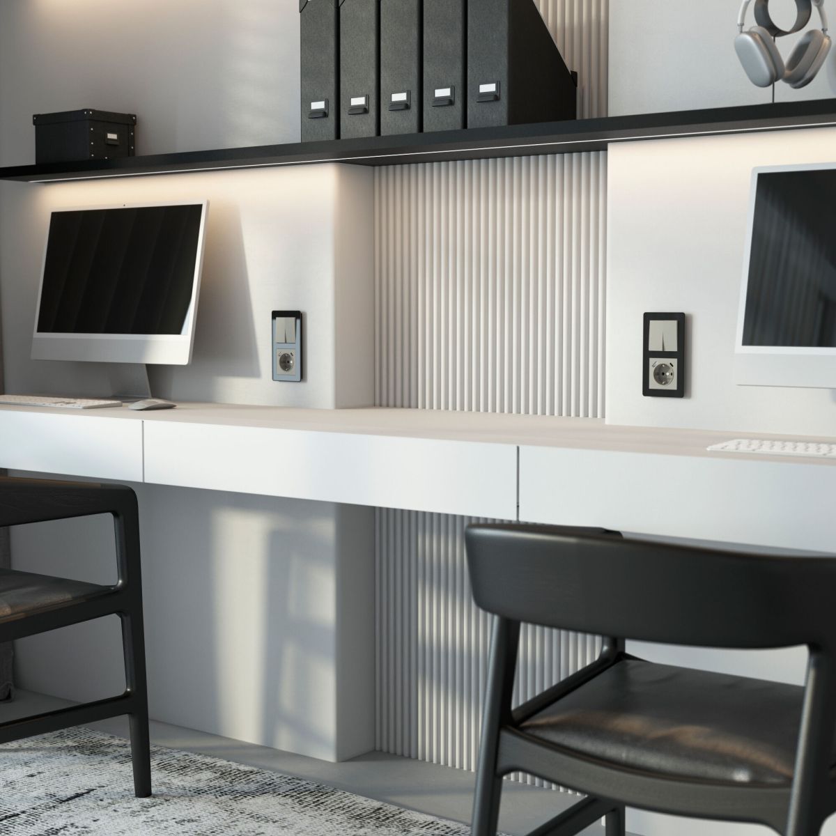 Выключатель двухклавишный проходной Werkel W1222004 4690389211928 a069458