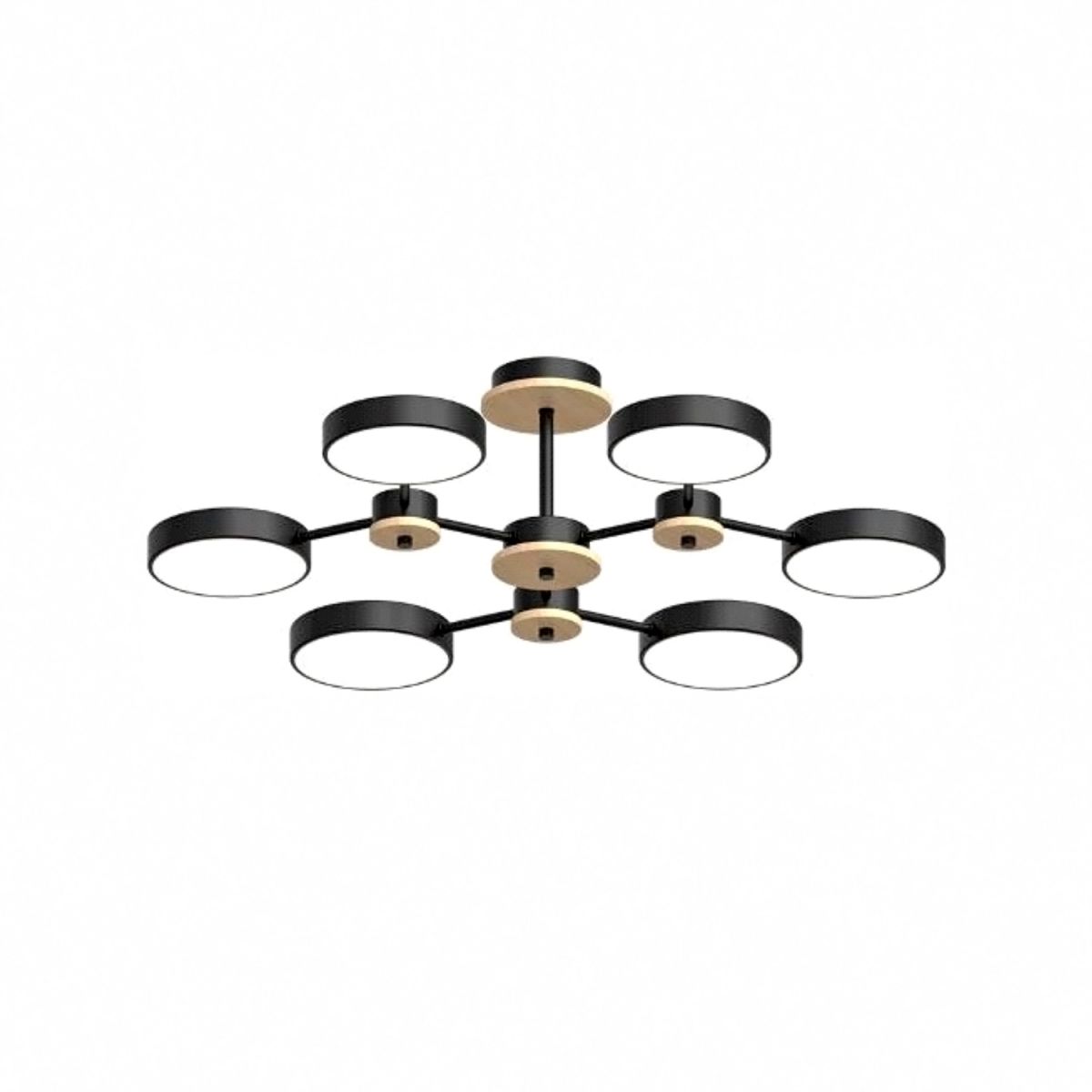 Люстра на штанге LED4U L3216-730 BK