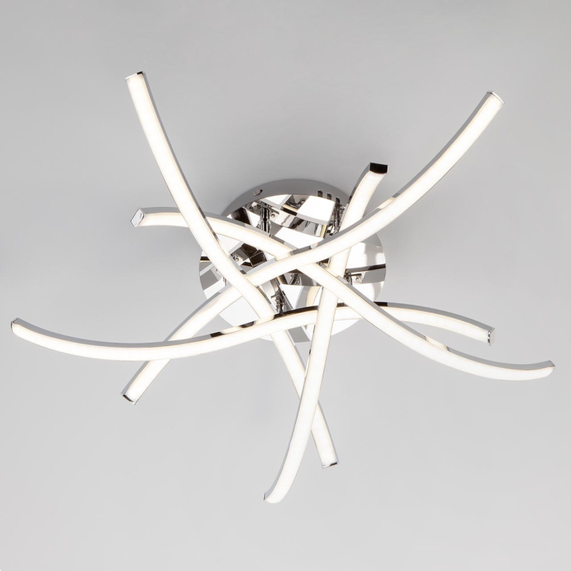 Потолочный светодиодный светильник Eurosvet Graphic 90108/5 хром