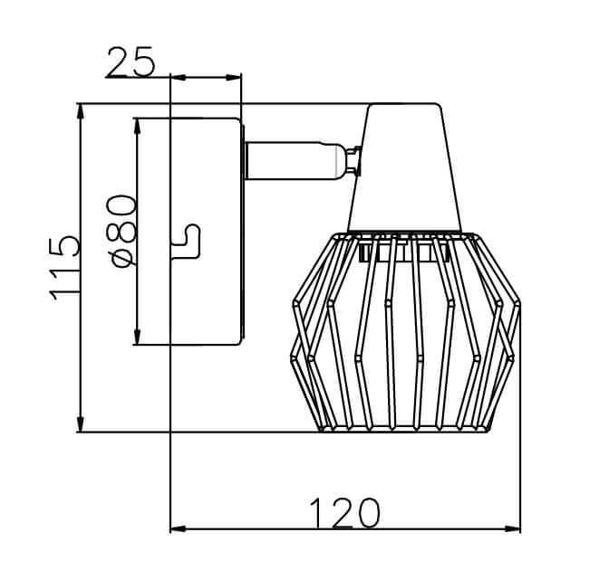 Спот Rivoli Mobile 7011-401 Б0038138