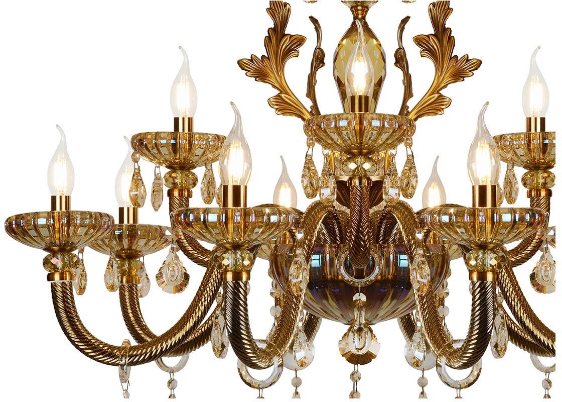 Подвесная люстра iLamp Asia 81069-8+4 BR