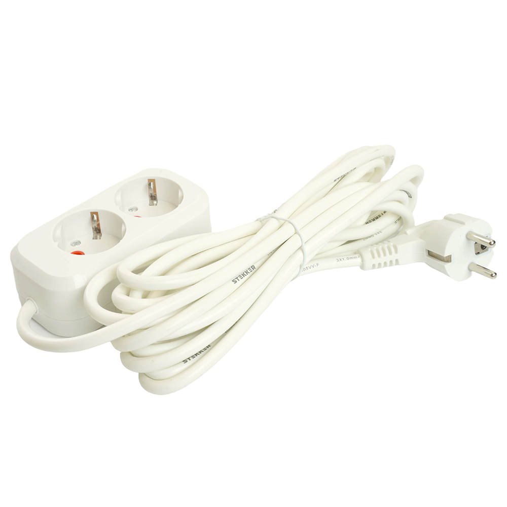 Удлинитель двухместный Stekker Home 49342