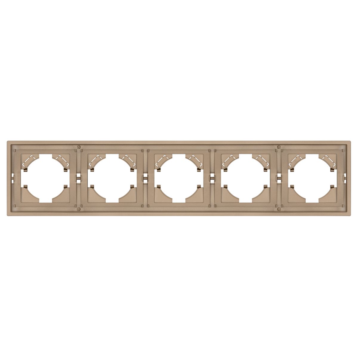 Рамка пластиковая на 5 постов Arlight FRM-TENDO-PL-5-GD 053854