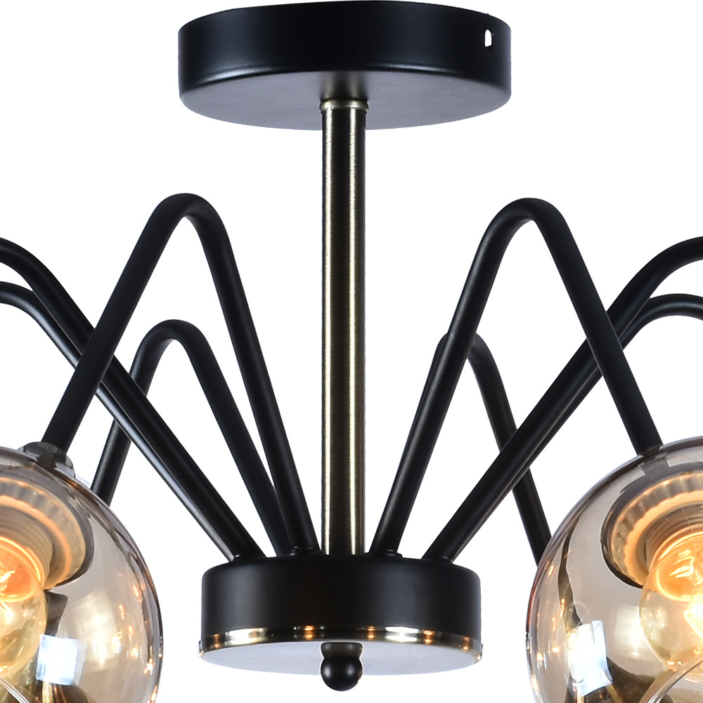 Люстра на штанге Reluce 01233-0.3-08 BK+AB