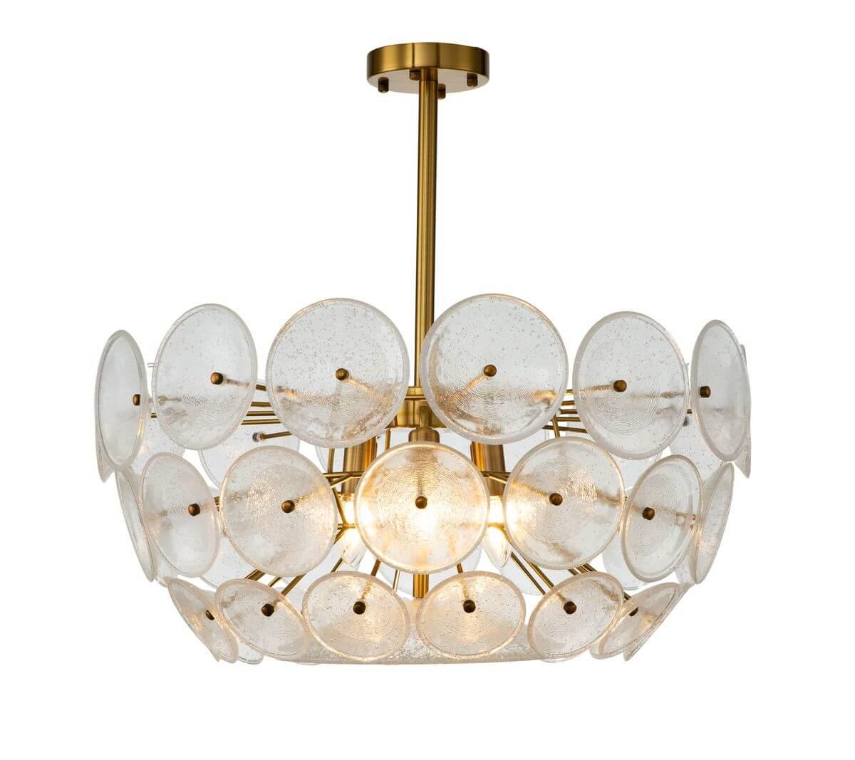 Люстра на штанге Indigo Soffio 12020/6R Gold V000018