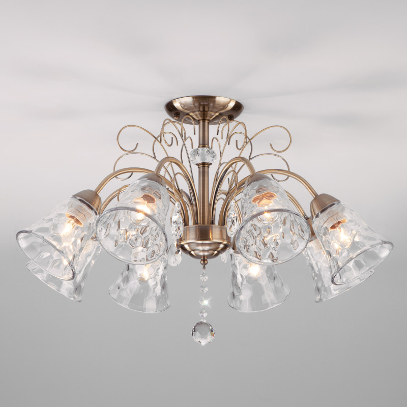 Люстра на штанге Eurosvet 30157/8 античная бронза