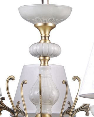 Подвесная люстра Lumien Hall Лива 1025/5H-AB-WT