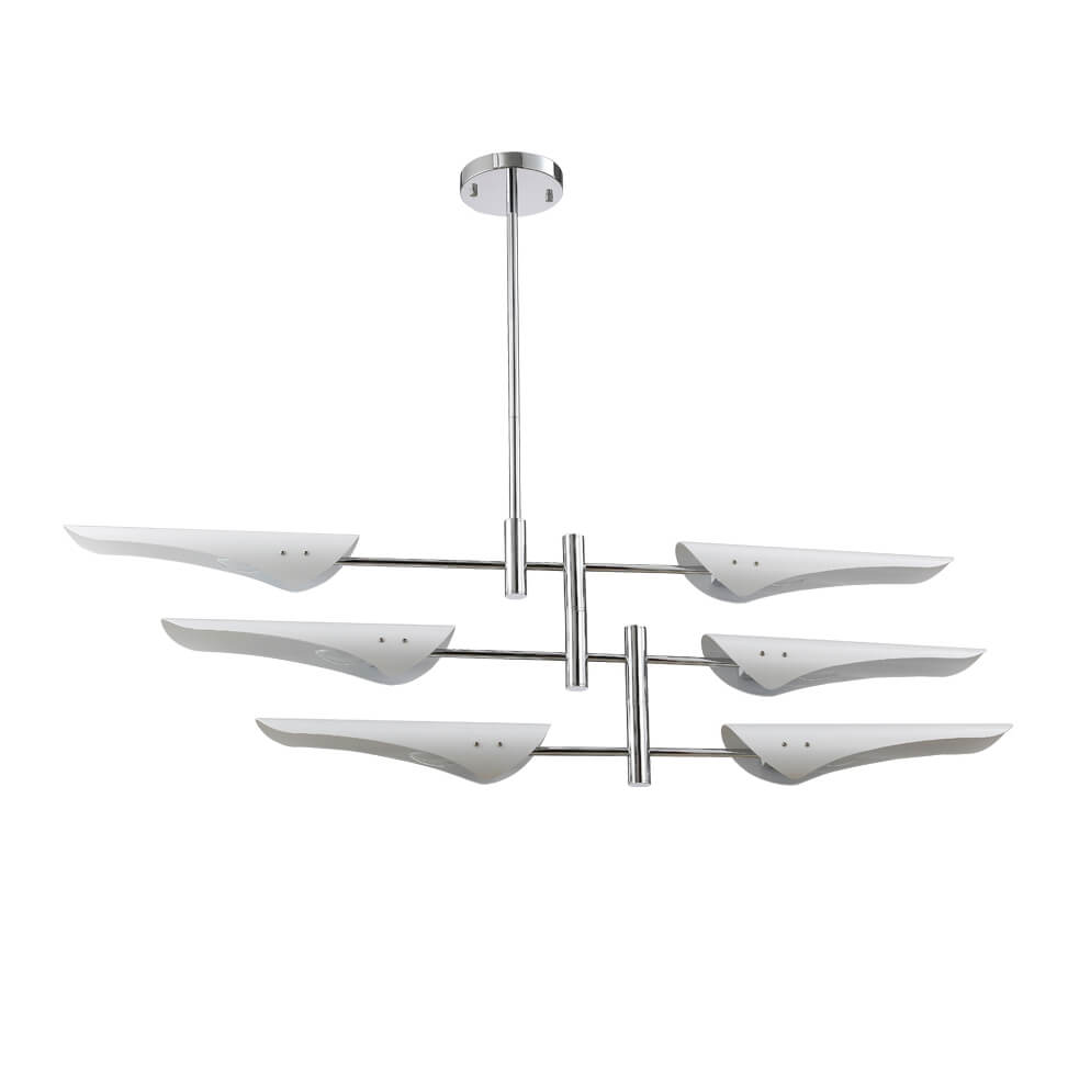 Люстра на штанге Crystal Lux Rafael SP6 Chrome (без плафона)