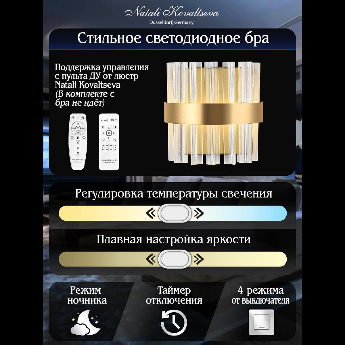 Настенный светильник Natali Kovaltseva Royalton LED LAMPS 81125/1W