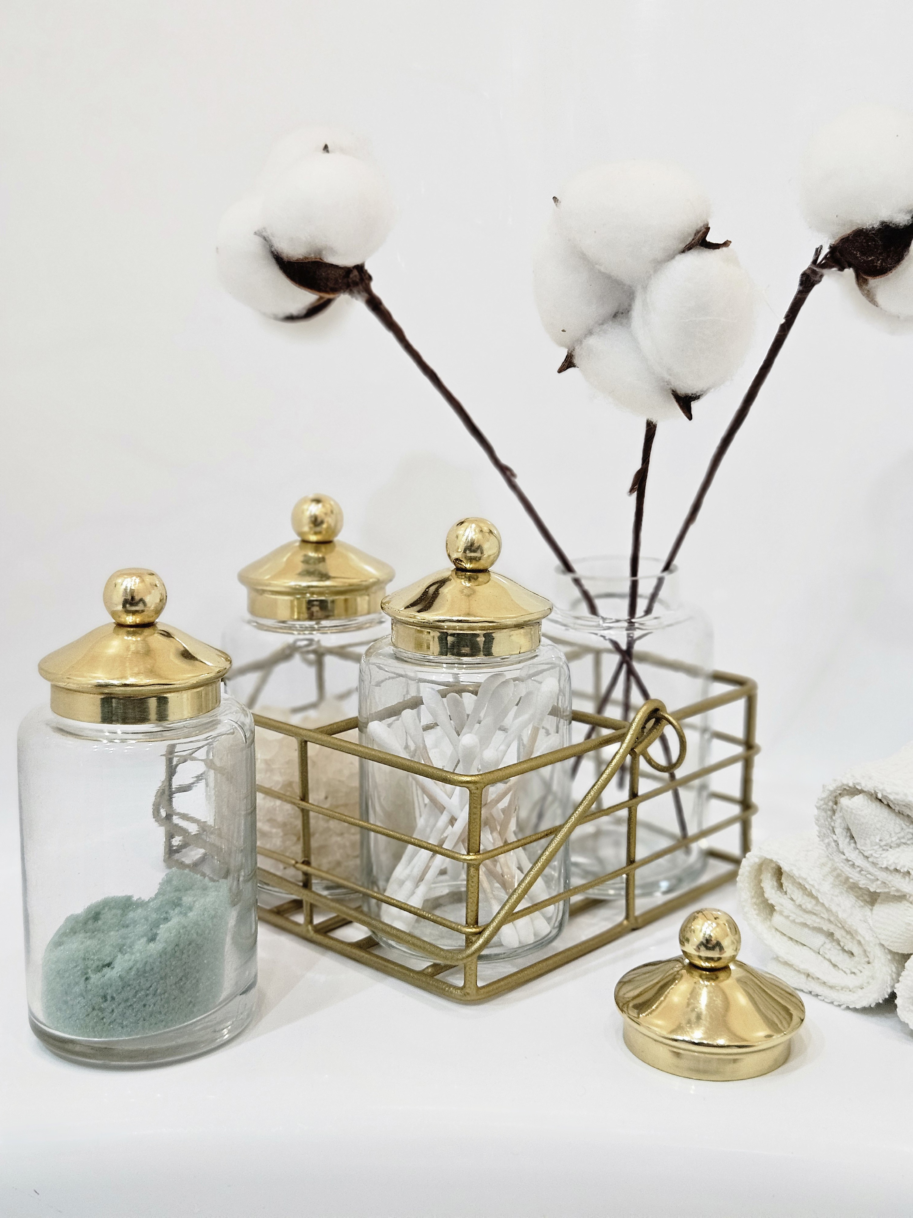 Набор стеклянных баночек (4 шт.) Covali SH-8627G