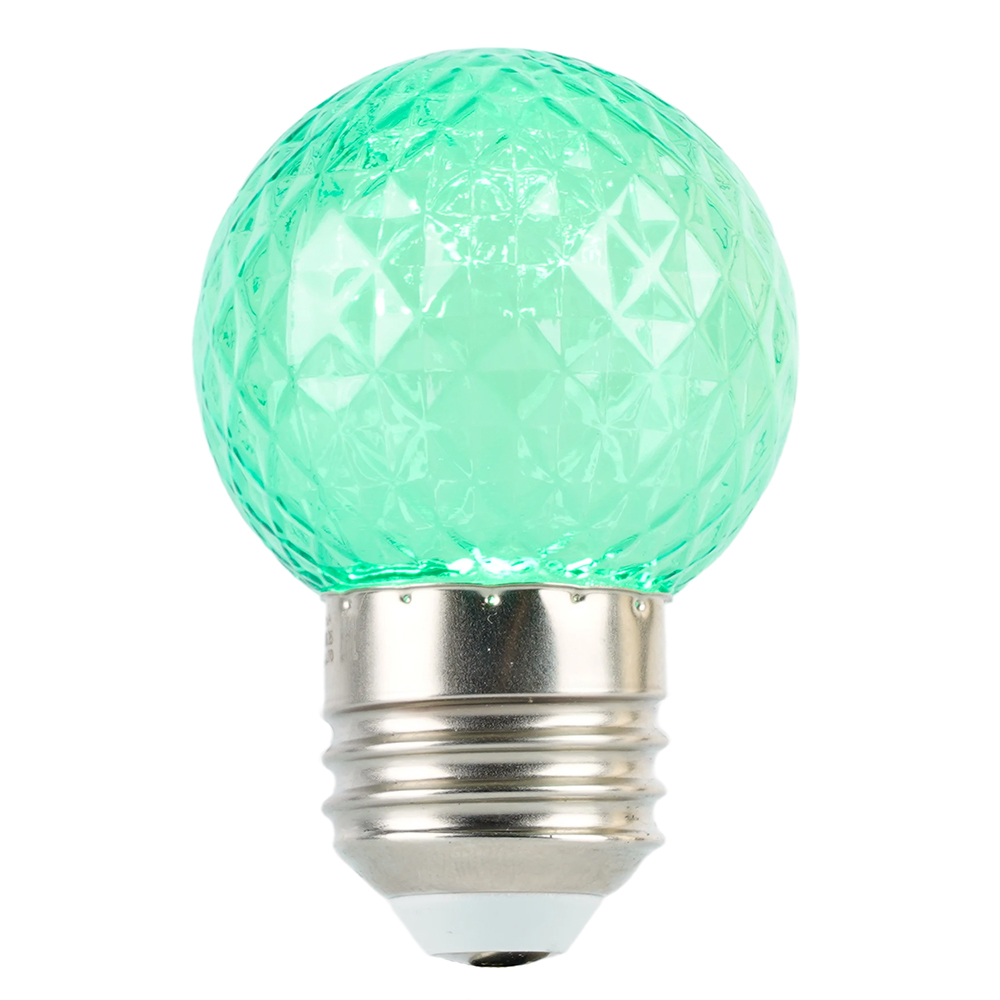 Лампа светодиодная Feron LB-385 шар зеленый прозрачный E27 1W 230V 52163