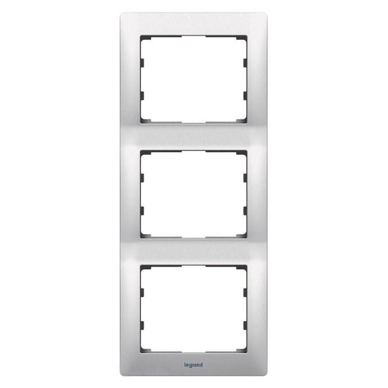Рамка 3-постовая Legrand Galea Life тертый алюминий 771957